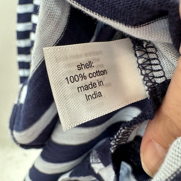 Lane Bryant racerback blue striped midi length cotton comfort casual dress 14/16 - Picture 6 of 10